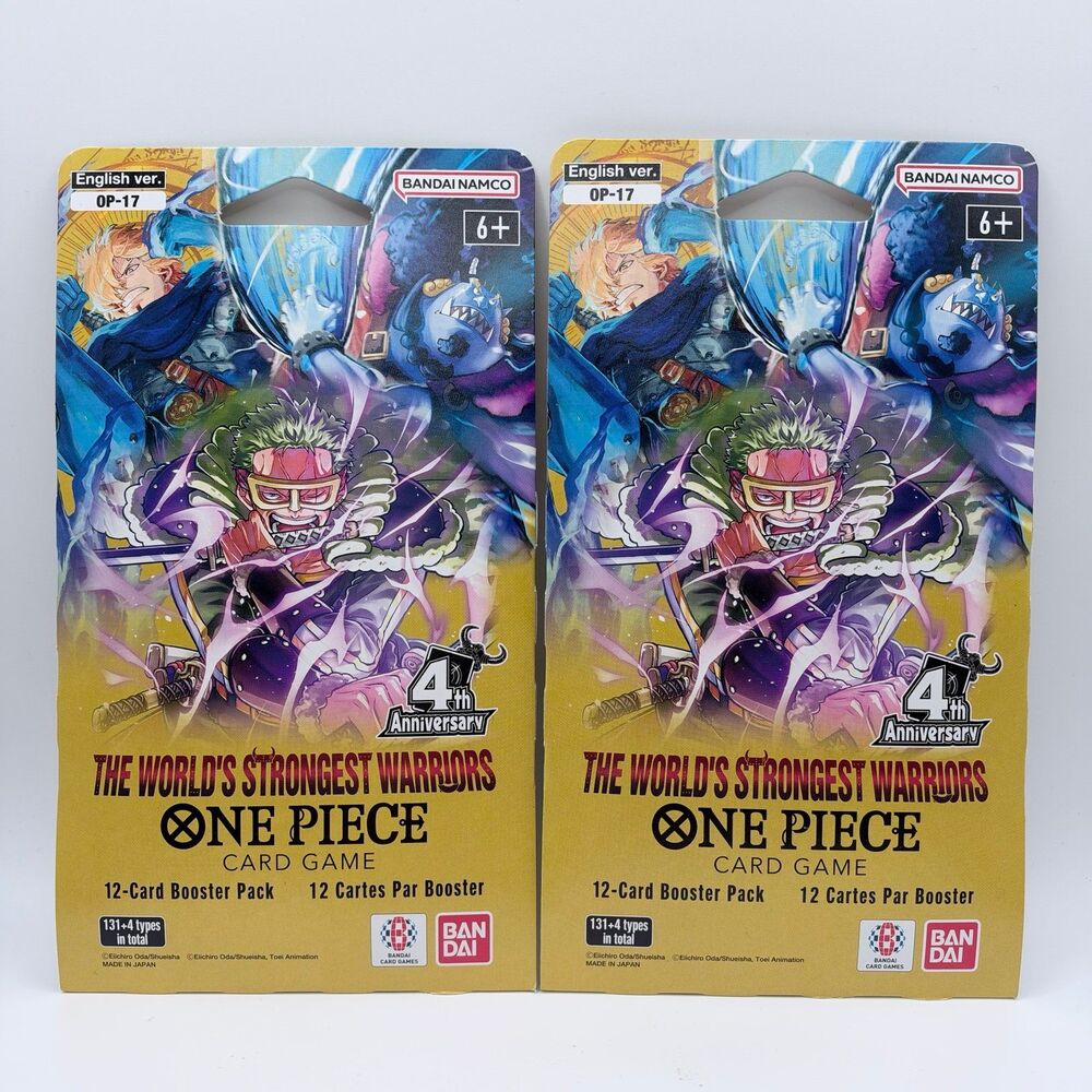 One Piece TCG - The World’s Strongest Warriors: 12 Card Booster (5 Pack Set) - Picture 4 of 7